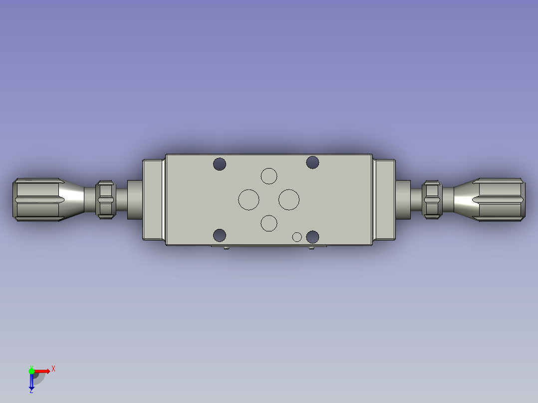 CQVPDLA-02-1叠加式单向节流阀DLA-02AB-a1俯视图