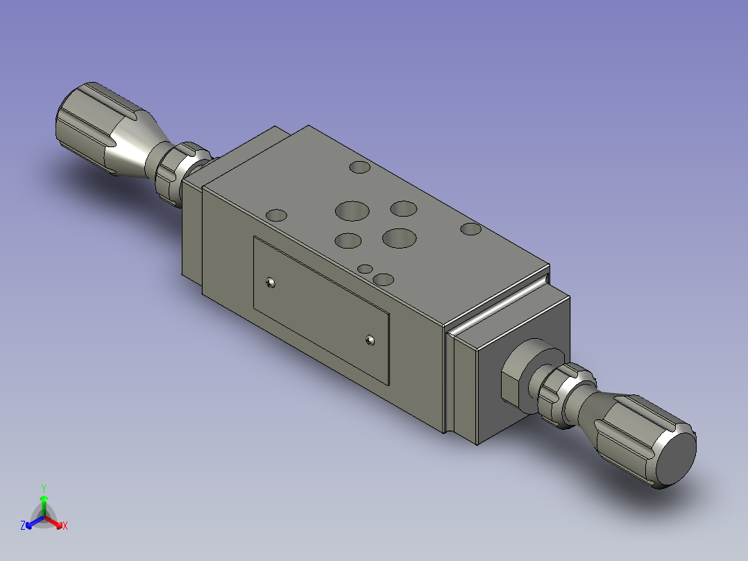 CQVPDLA-02-1叠加式单向节流阀DLA-02AB-a1正等轴测图