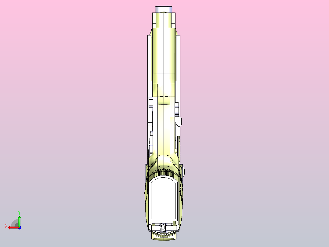 枪10毫米后视图