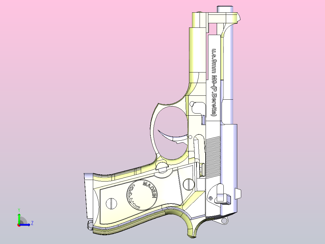 枪10毫米左视图