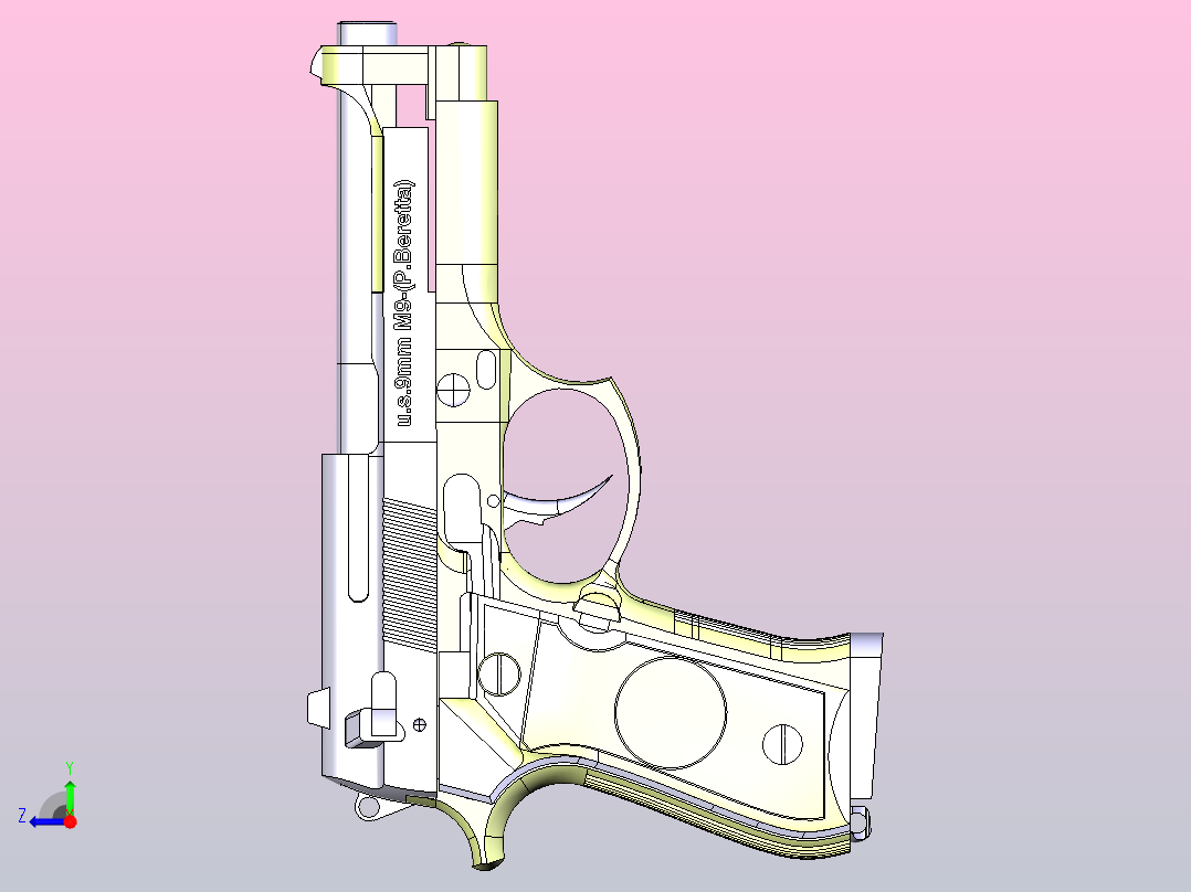 枪10毫米右视图