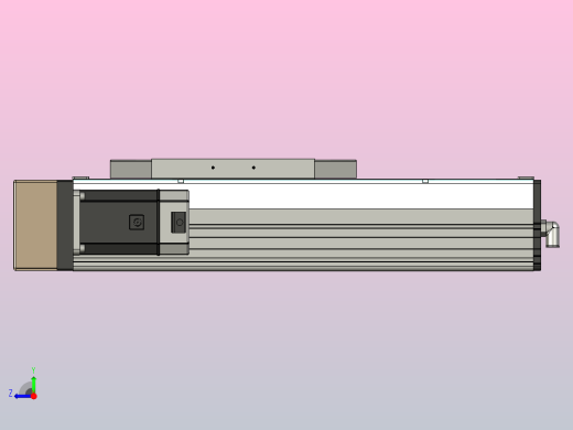 150 mm行程的线性运动和右侧电机XNTD22-BL-150右视缩略图