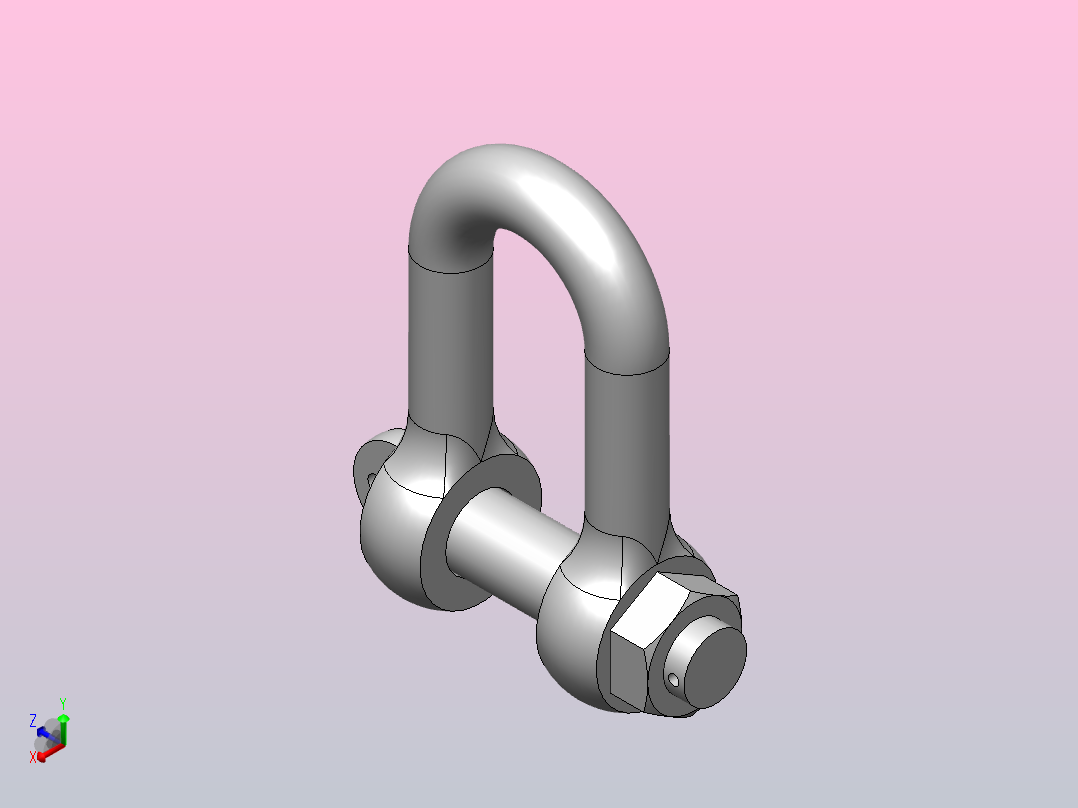 D型合金钢卸扣_D20主视图