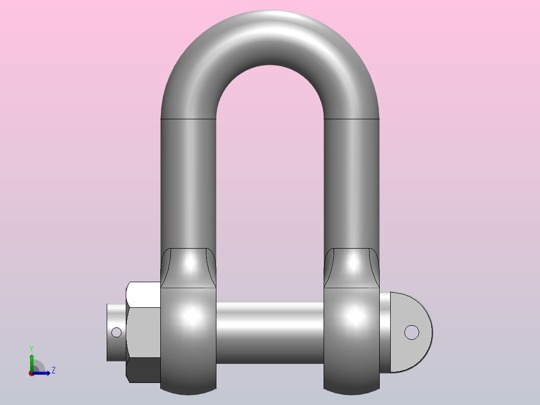 D型合金钢卸扣_D20后视图