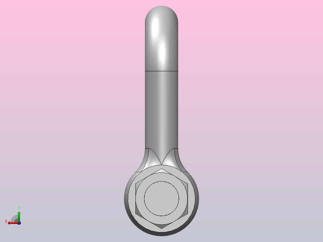 D型合金钢卸扣_D20右视图