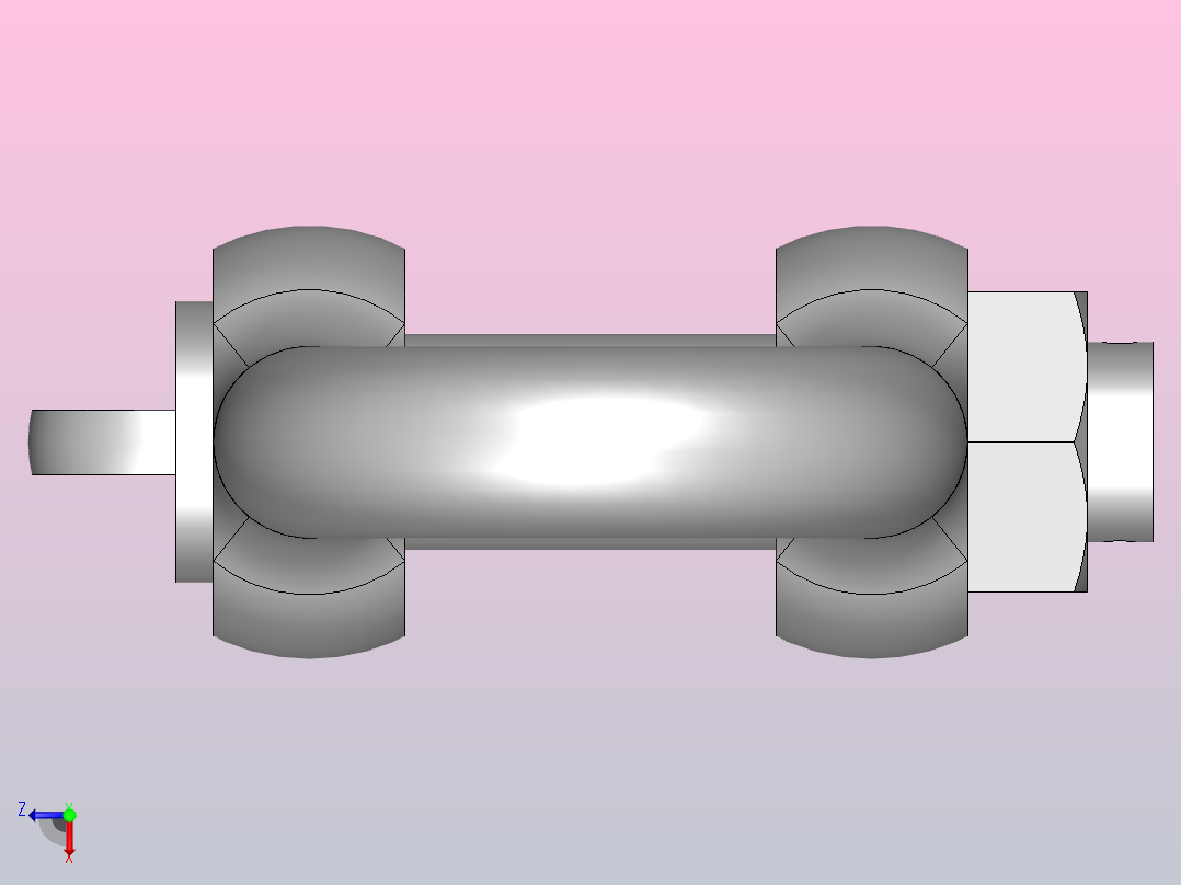 D型合金钢卸扣_D20俯视图