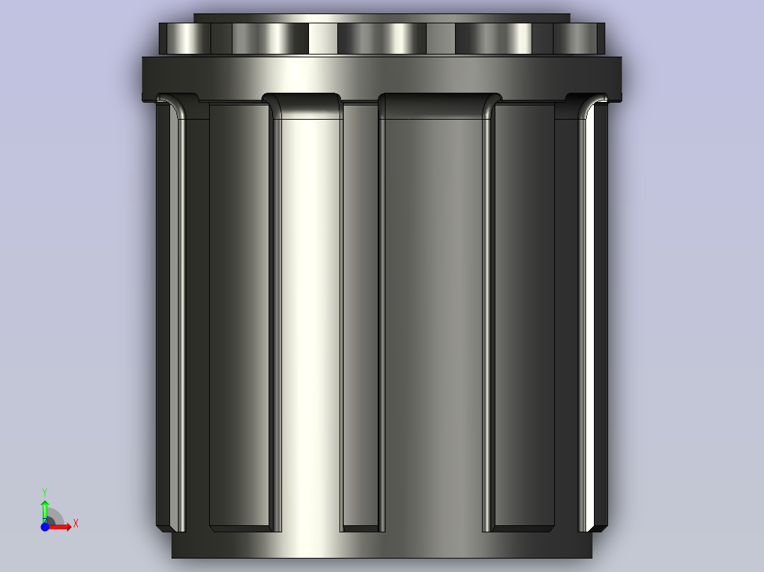 自行车自由飞轮 (1)前视图