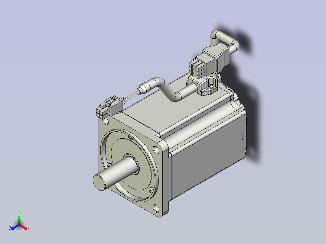 GYS富士伺服电机 gys751d5_rb2主视图