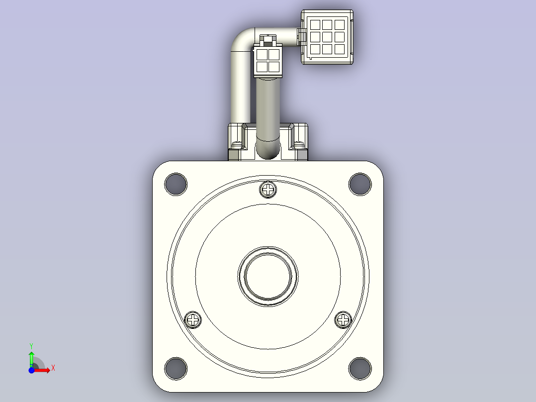 GYS富士伺服电机 gys751d5_rb2前视图