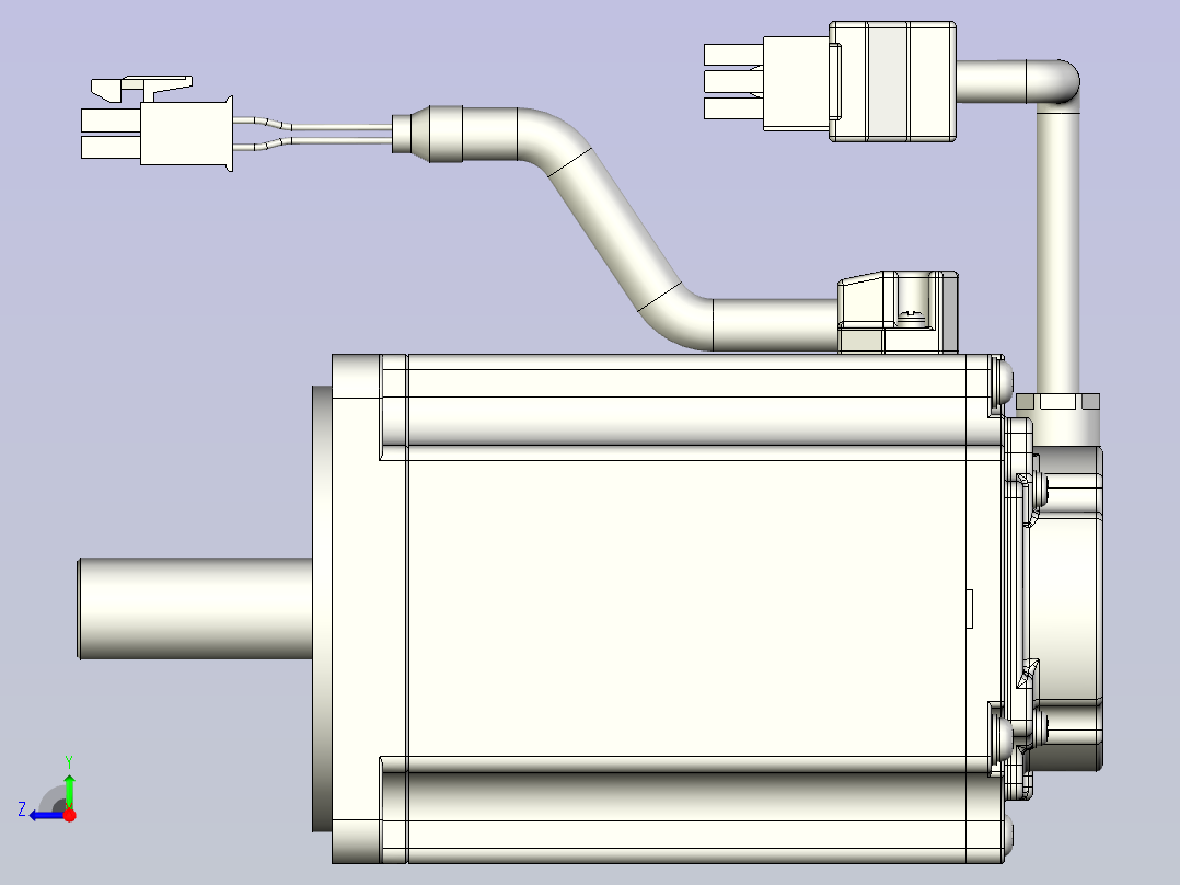 GYS富士伺服电机 gys751d5_rb2右视图