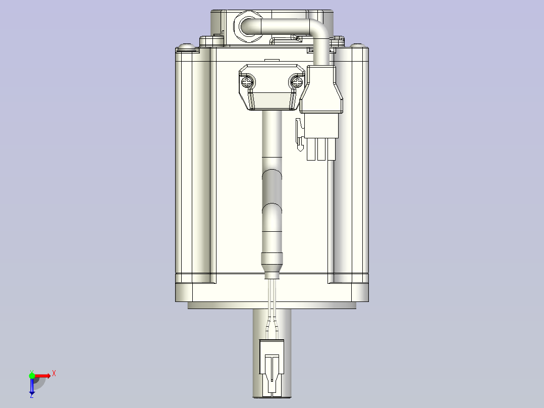 GYS富士伺服电机 gys751d5_rb2俯视图