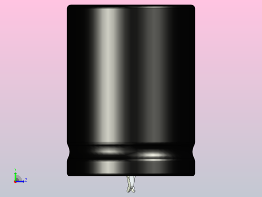 30 x40黑黄底片电解电容器左视缩略图