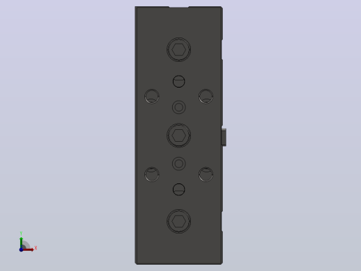 气缸SKD86x50_DB_M_BR_J3_62516_1O_E_FULLY EXTENDED前视缩略图