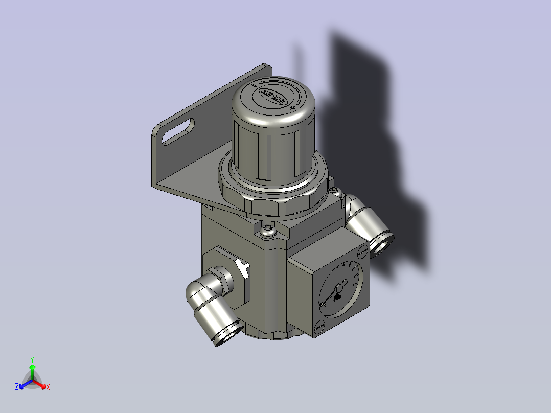 GR200-06-L-F1-K调压阀主视图