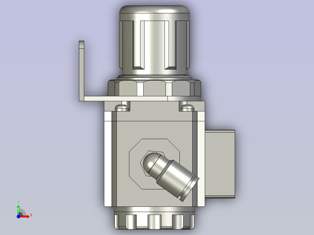 GR200-06-L-F1-K调压阀前视图