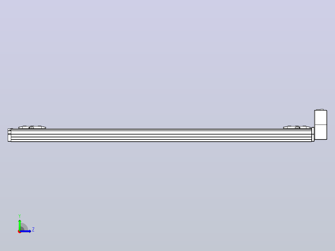 皮带直线轴双滑块型TPA-GCBS-80-P60-L575-LU-M20-N3左视图