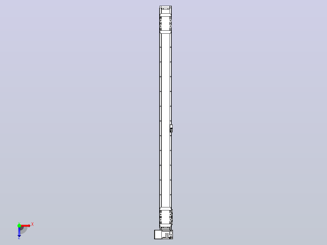 皮带直线轴双滑块型TPA-GCBS-80-P60-L575-LU-M20-N3俯视图