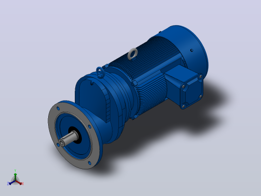 RXF77法兰轴伸式安装斜齿轮减速机RX77-Y2.2-4P-100-M1-0°-Φ250