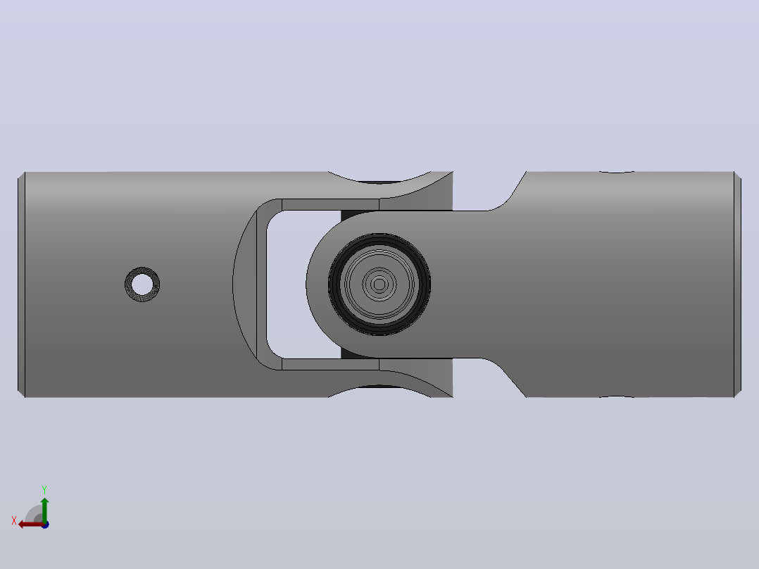 万向联轴器WXD2-CN-Φ8／ΦWX,WXD型小型十字轴万向联轴器后视图