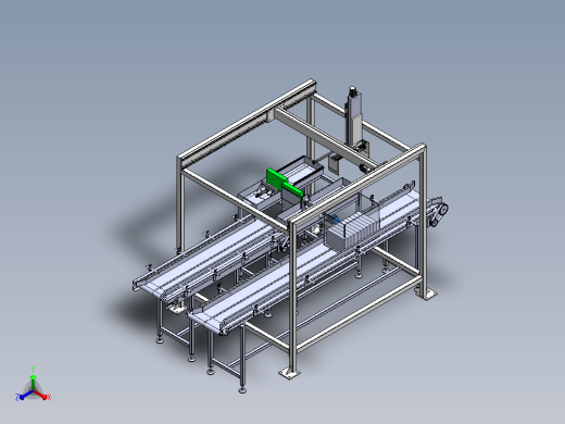 茶叶盒码垛机正等轴测缩略图