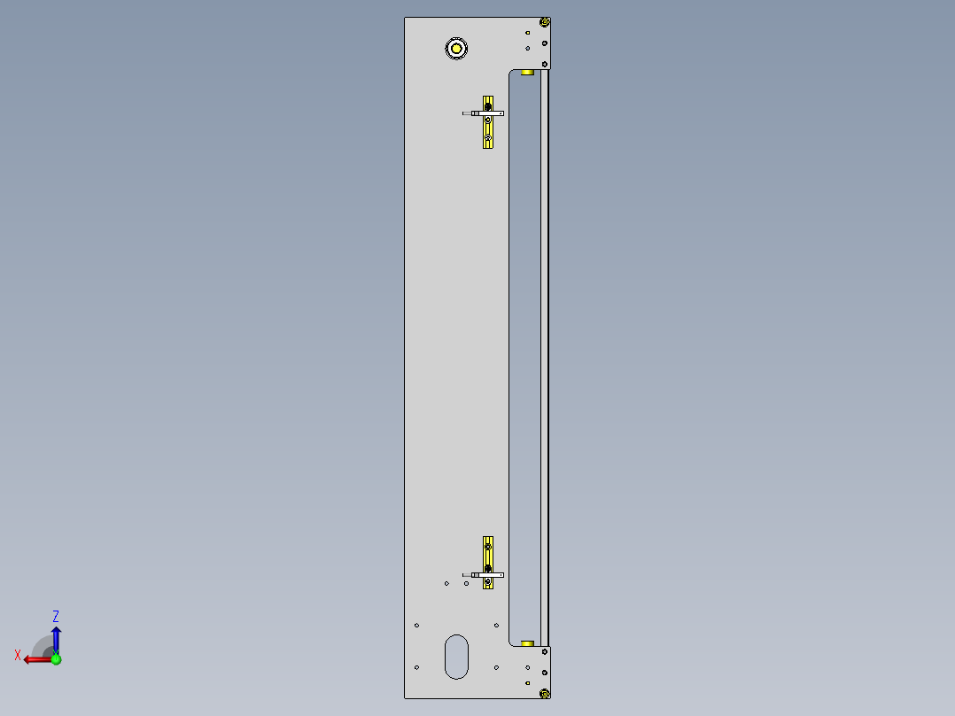 升降机机构后视图