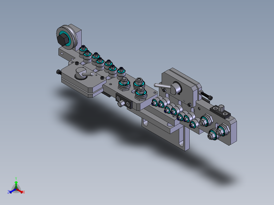 矫直器正等轴测图