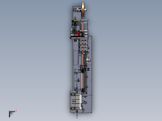 自动化卷纸管机sw12俯视缩略图