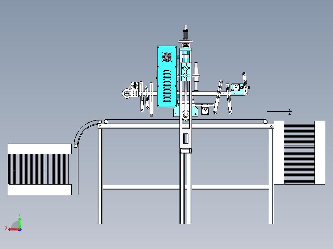 自动化上下料烫金印刷机sw16可编辑后视图