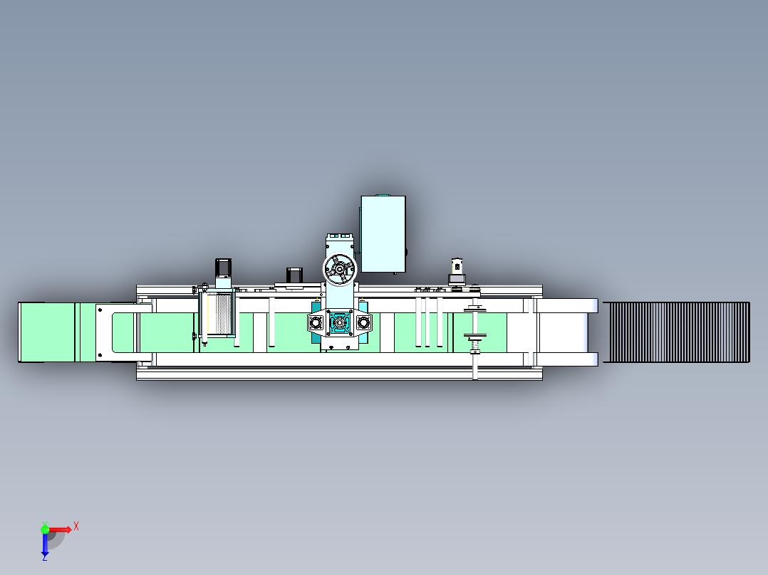 自动化上下料烫金印刷机sw16可编辑俯视图