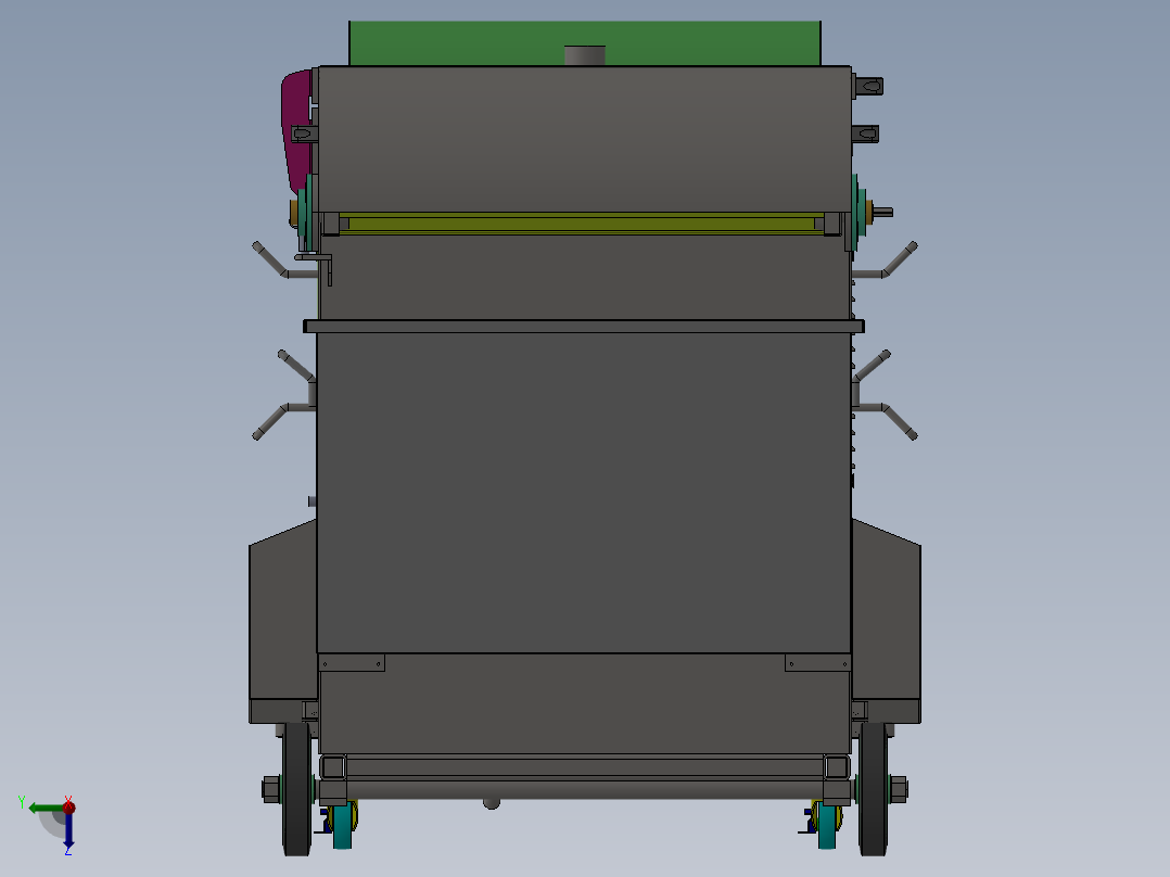 切削液过滤车右视图