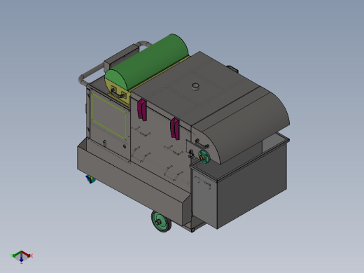 切削液过滤车正等轴测缩略图