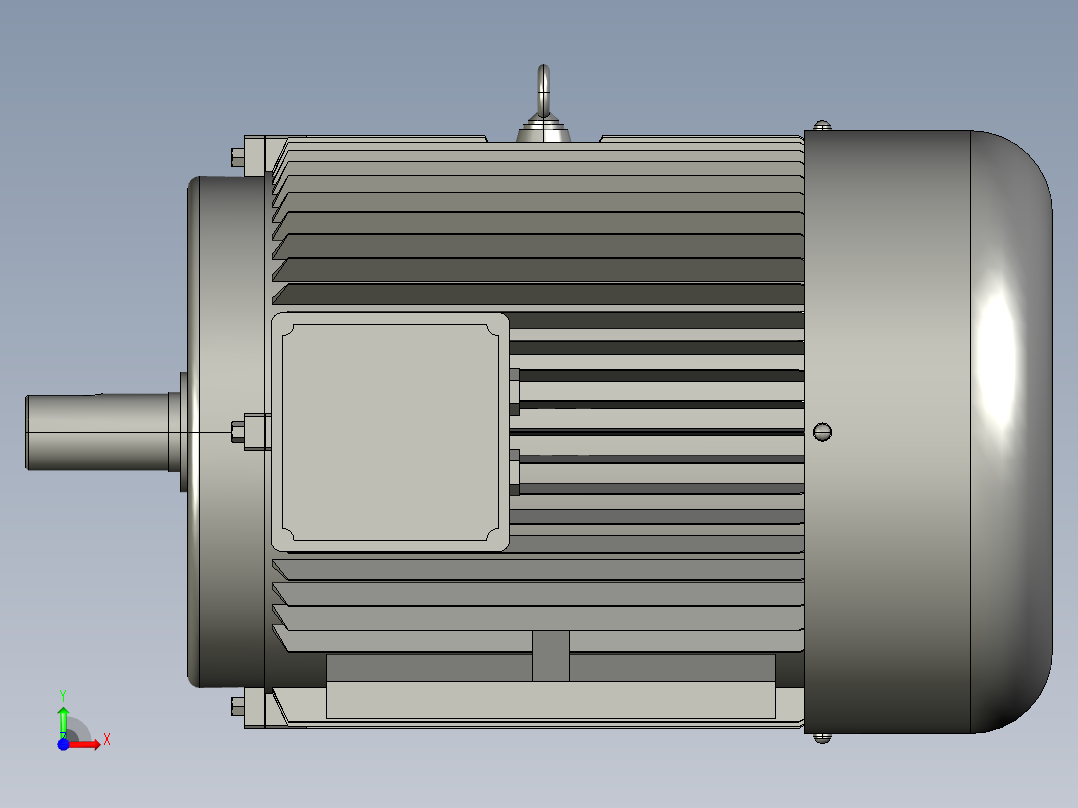 带底脚无凸缘电机280S前视图