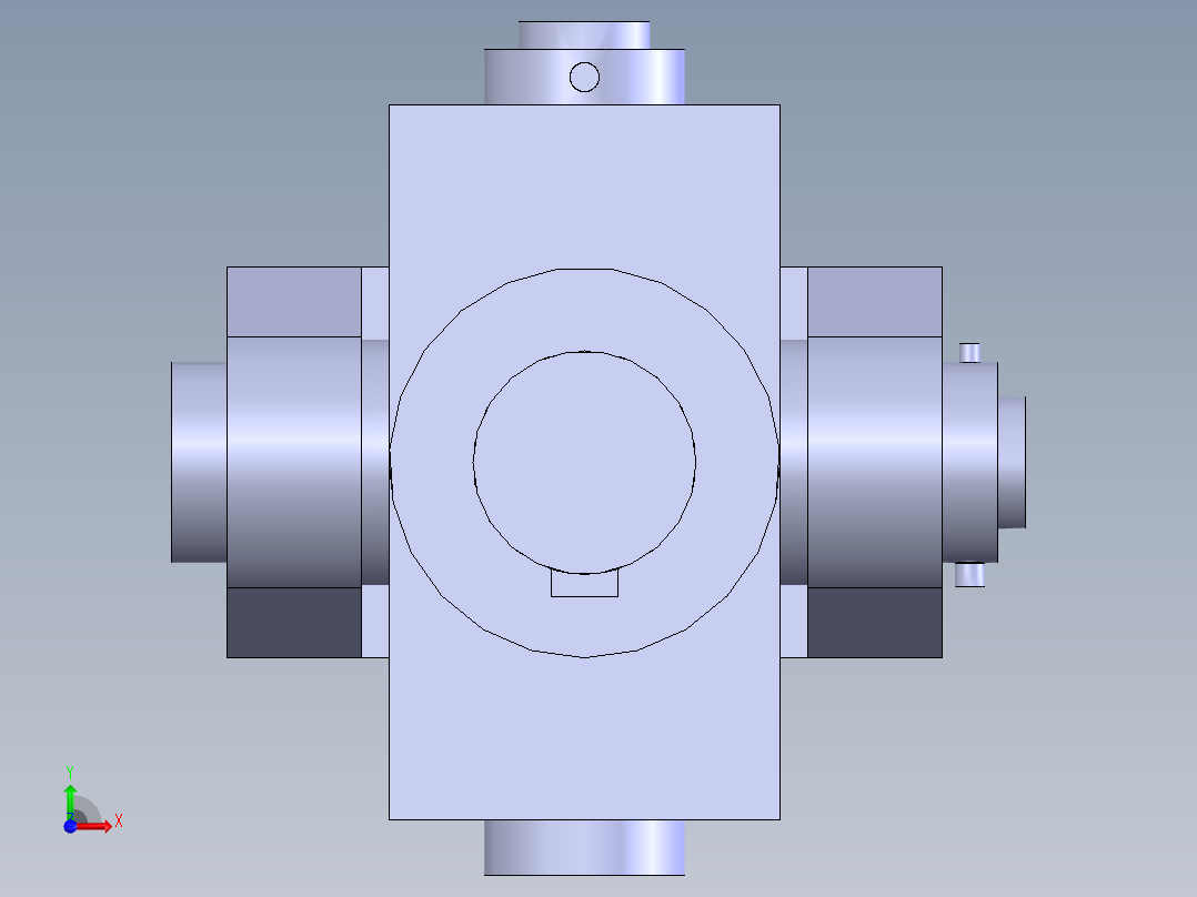 凸缘联轴器前视图