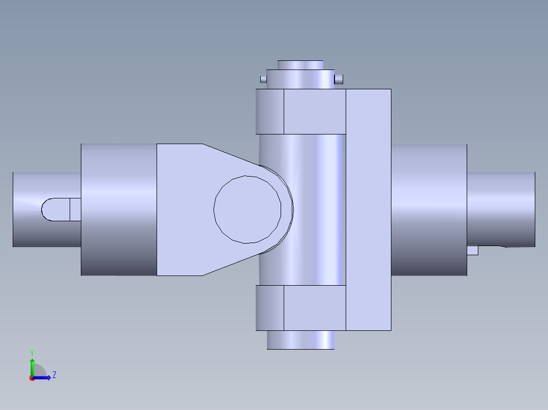 凸缘联轴器左视图