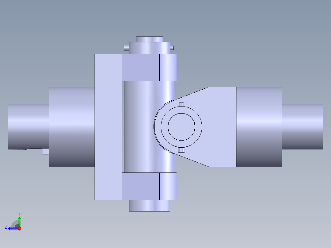 凸缘联轴器右视图
