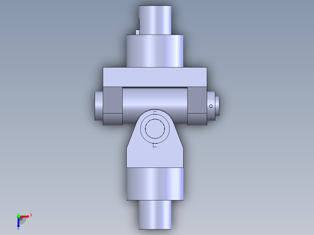 凸缘联轴器俯视图