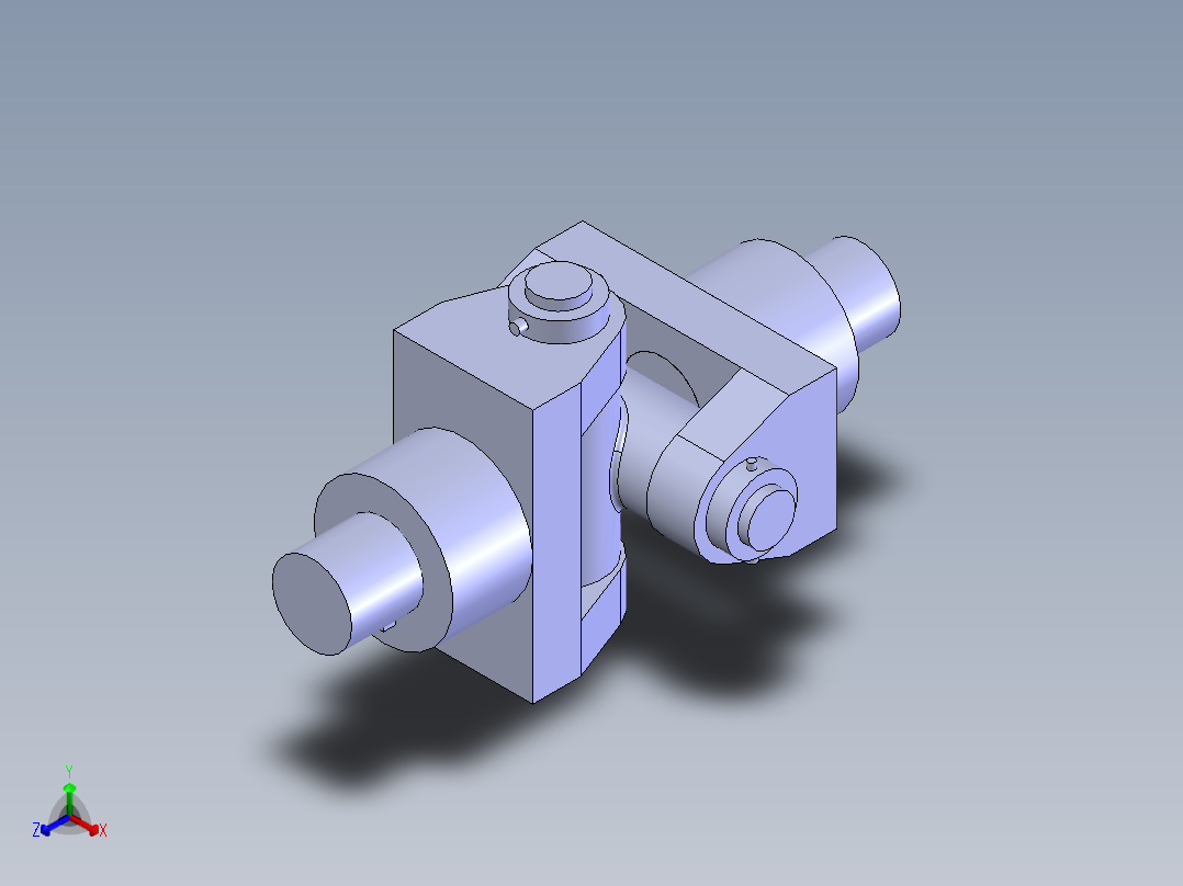 凸缘联轴器正等轴测图