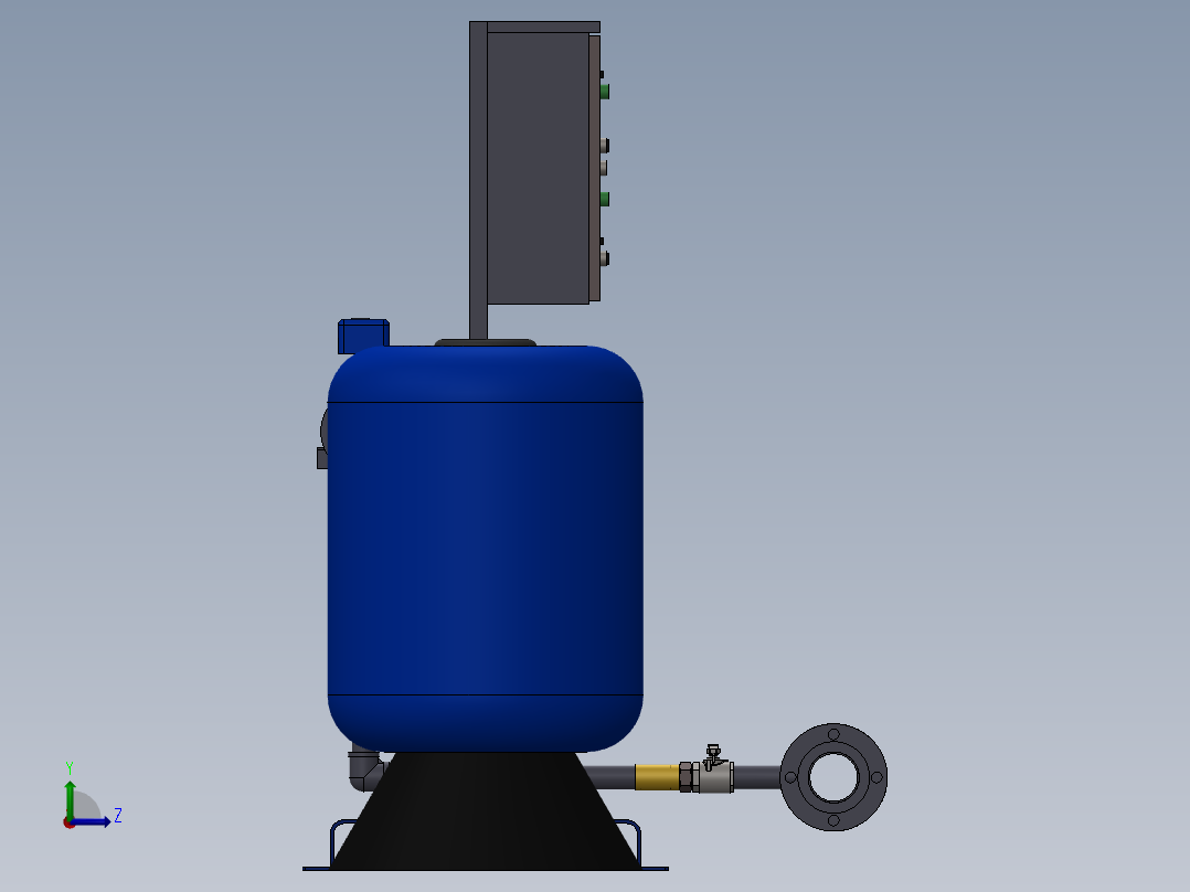 浓硫酸离心泵左视图