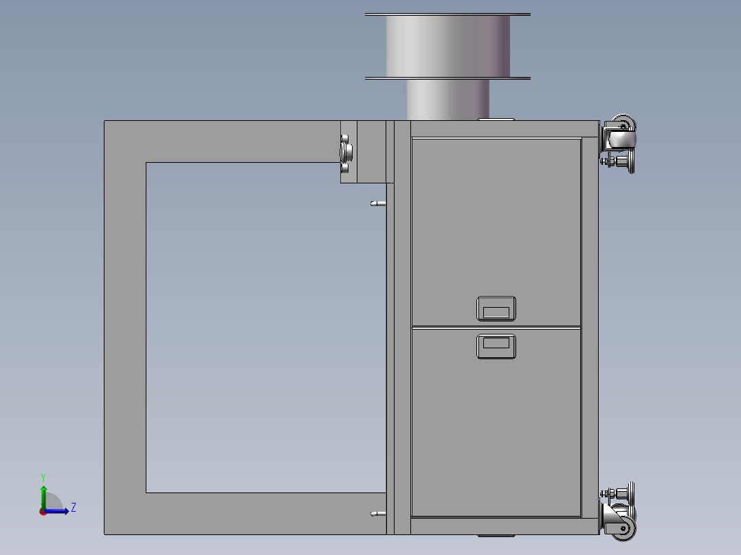 全自动无人化打包机捆扎机左视图