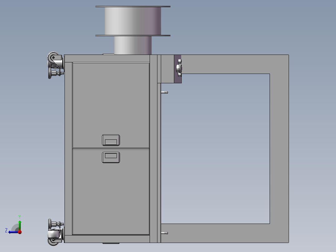 全自动无人化打包机捆扎机右视图