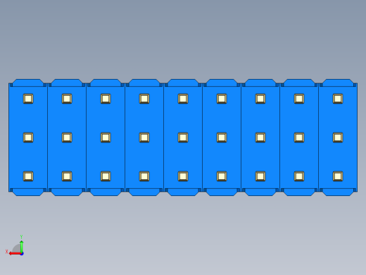 彩色公头100mil（2.54mm）系列-DS1021_blue_3x09p_100mil_Type19_rev1.0后视缩略图