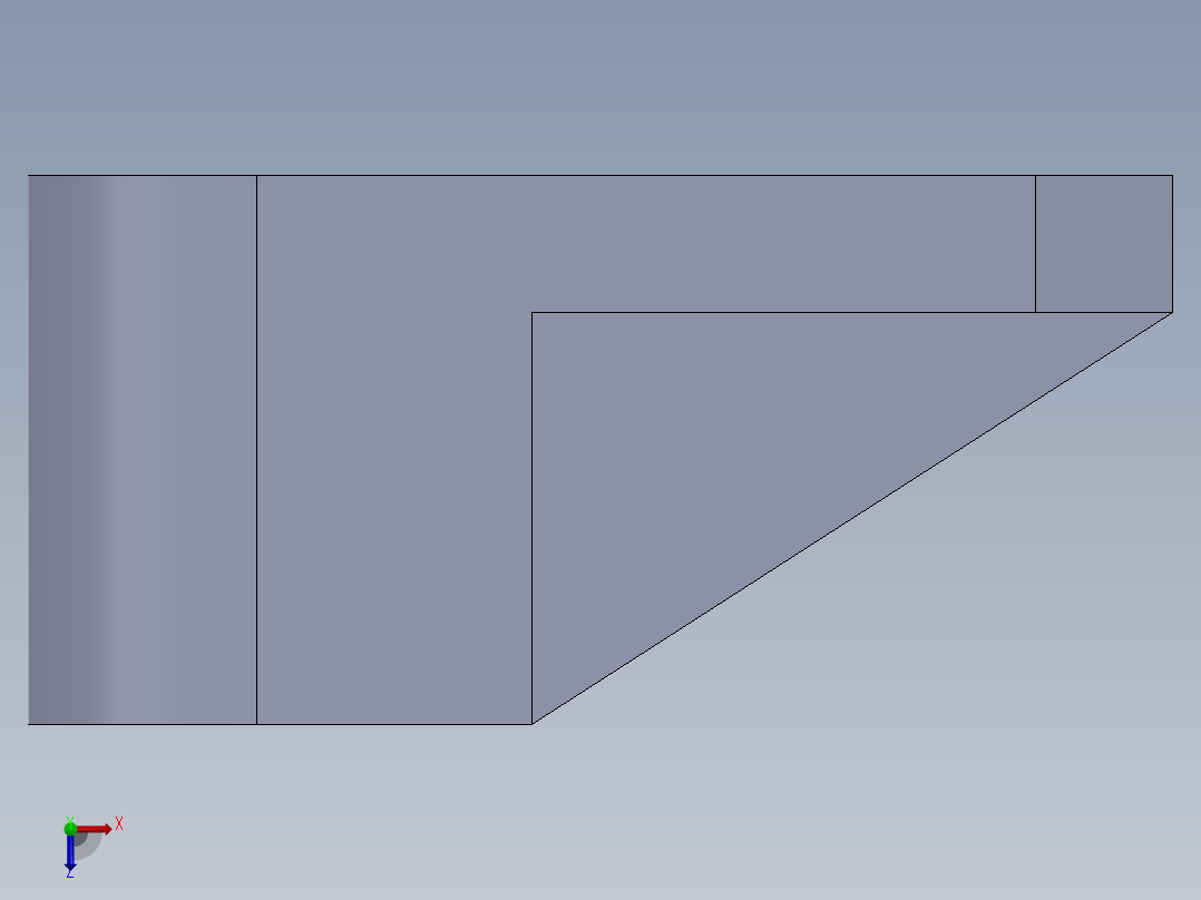SW建模练习题-practice 56俯视图