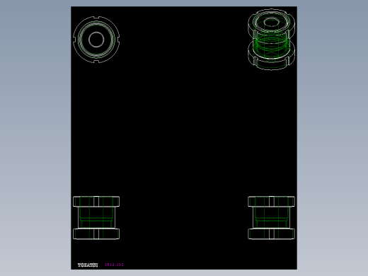 高度調整座(B)2512-2D多系列多零件图纸模型