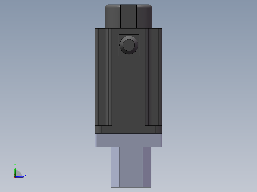 64-TB-(1000w电机+联轴器+64马达法兰盘+64TB马达座)左视图