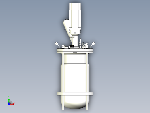 7L双壁玻璃发酵罐三维模型前视缩略图