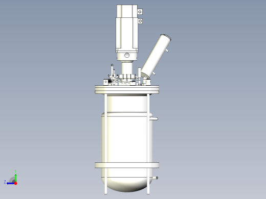 7L双壁玻璃发酵罐三维模型右视缩略图