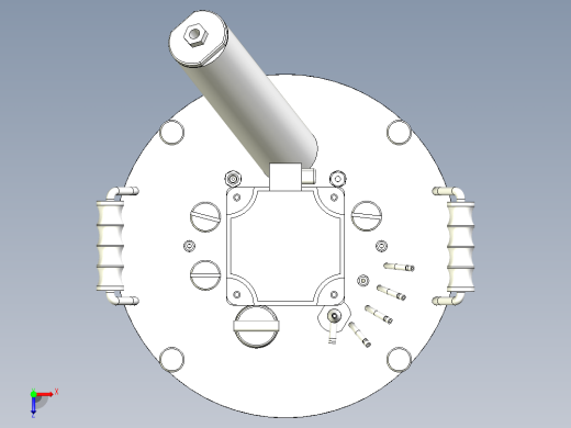 7L双壁玻璃发酵罐三维模型俯视缩略图