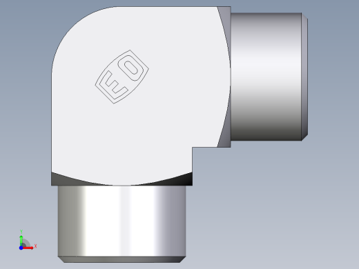 卡套式工业通用硬管接头EO_Union_elbow_W12SCFX前视缩略图
