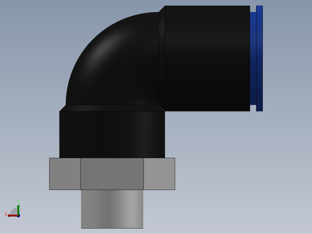 Ø10 x 1-8G COTOVELO 90° MACHO GIRAT. (C02471018)后视图