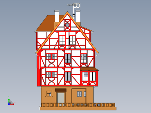 房子前视缩略图